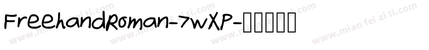 FreehandRoman-7wXP字体转换