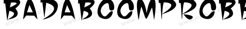 BadaBoomProBB字体转换