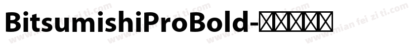BitsumishiProBold字体转换