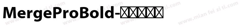 MergeProBold字体转换
