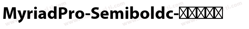 MyriadPro-Semiboldc字体转换