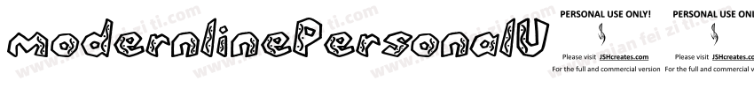 modernlinePersonalU字体转换