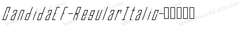 CandidaEF-RegularItalic字体转换