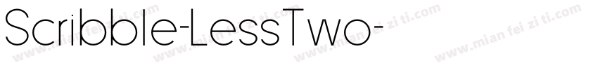 Scribble-LessTwo字体转换