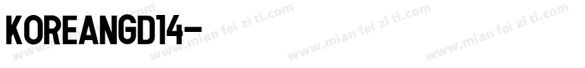 KoreanGD14字体转换