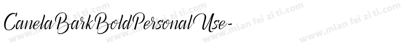 CanelaBarkBoldPersonalUse字体转换
