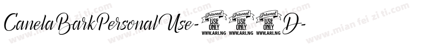 CanelaBarkPersonalUse-460D字体转换