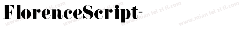FlorenceScript字体转换