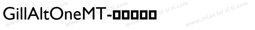 GillAltOneMT字体转换
