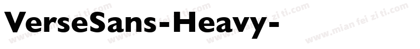 VerseSans-Heavy字体转换
