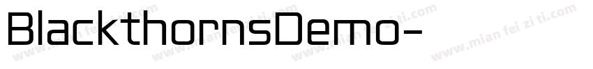 BlackthornsDemo字体转换