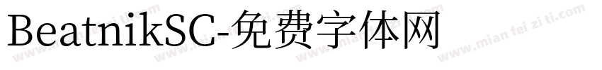 BeatnikSC字体转换