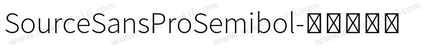 SourceSansProSemibol字体转换
