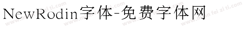 NewRodin字体字体转换