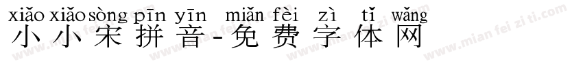 小小宋拼音字体转换