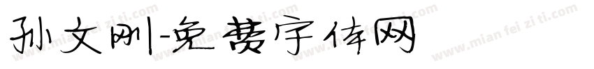 孙文刚字体转换