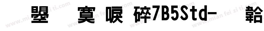 文鼎方新書H7B5Std字体转换