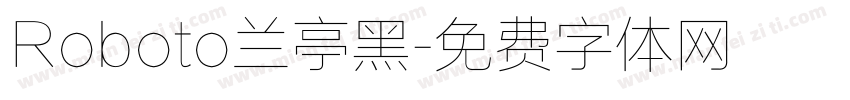 Roboto兰亭黑字体转换