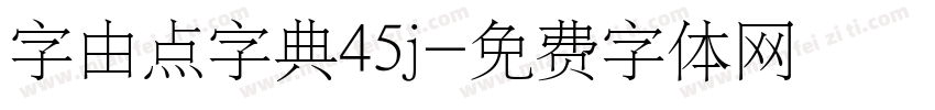 字由点字典45j字体转换