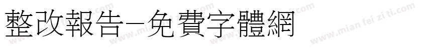 整改报告字体转换