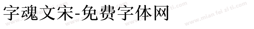 字魂文宋字体转换