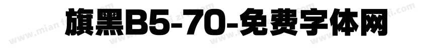 漢儀旗黑B5-70字体转换