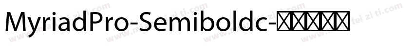MyriadPro-Semiboldc字体转换