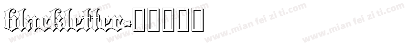 blackletter字体转换