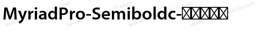 MyriadPro-Semiboldc字体转换