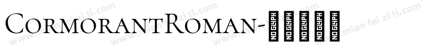 CormorantRoman字体转换