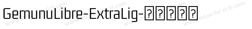 GemunuLibre-ExtraLig字体转换