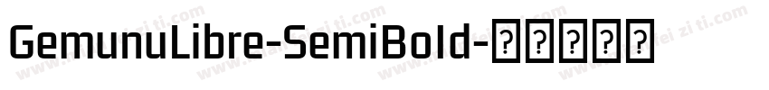 GemunuLibre-SemiBoId字体转换