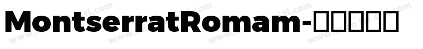 MontserratRomam字体转换