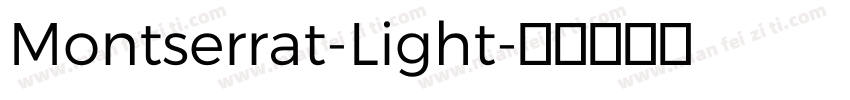 Montserrat-Light字体转换