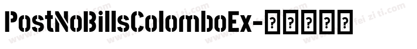 PostNoBillsColomboEx字体转换