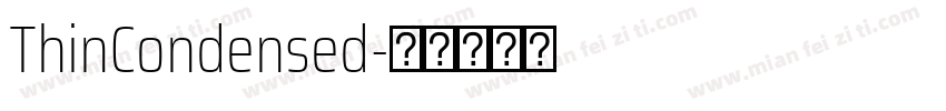 ThinCondensed字体转换
