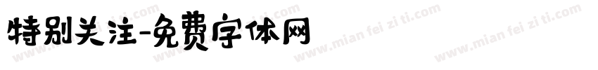 特别关注字体转换