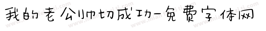 我的老公帅切成功字体转换