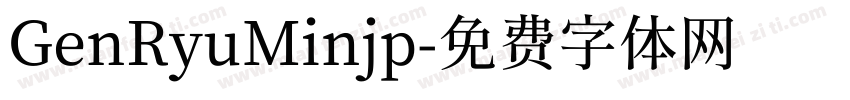 GenRyuMinjp字体转换