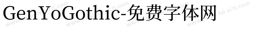 GenYoGothic字体转换