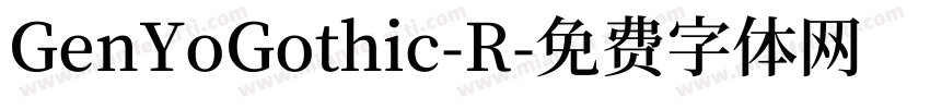 GenYoGothic-R字体转换