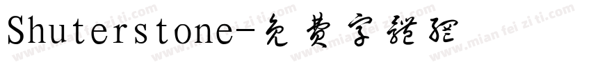 Shuterstone字体转换