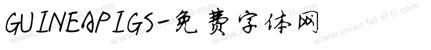 GUINEAPIGS字体转换