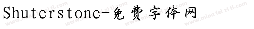 Shuterstone字体转换