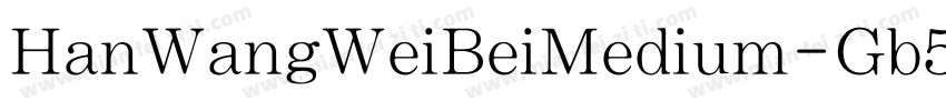 HanWangWeiBeiMedium-Gb5-Bold字体转换