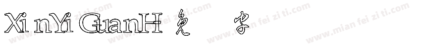 XinYiGuanH字体转换