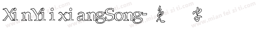 XinYiixiangSong字体转换
