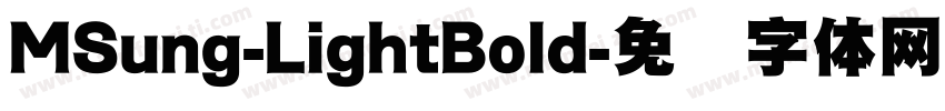 MSung-LightBold字体转换