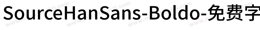 SourceHanSans-Boldo字体转换