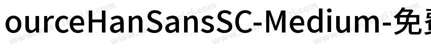 ourceHanSansSC-Medium字体转换